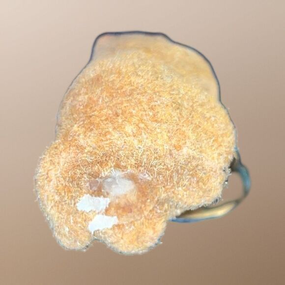 Flocked Prarie Dog Tan Fuzzy Keychain B17 - Picture 3 of 4